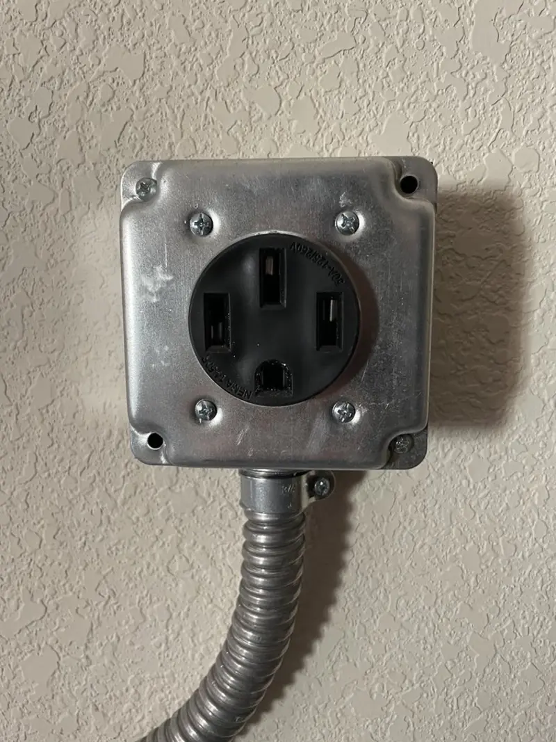 NEMA 14-50 outlet installed for Smart Home Electrical in Box Elder